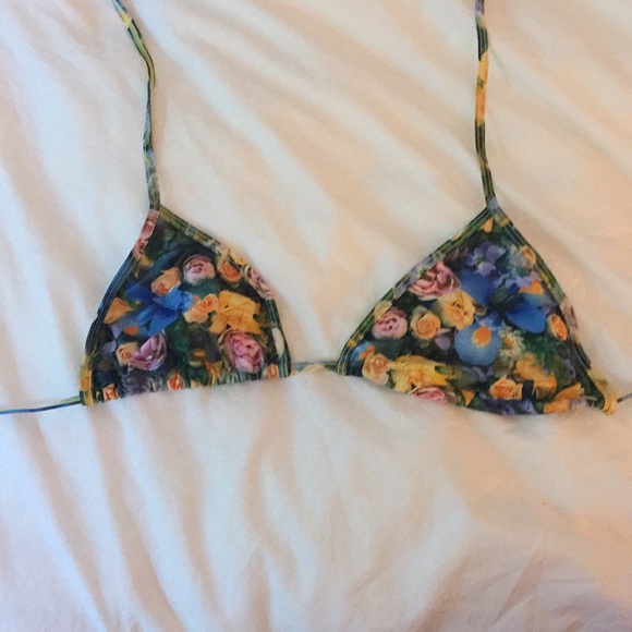 floral swim top